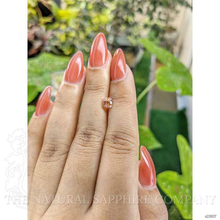 0.83 Ct. Peach Sapphire from Ceylon (Sri Lanka)