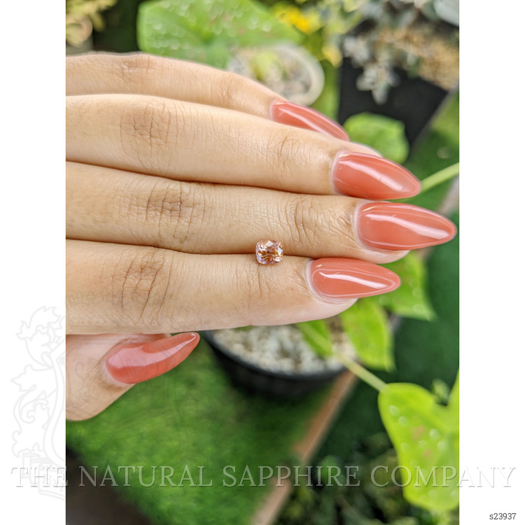 0.83 Ct. Peach Sapphire from Ceylon (Sri Lanka)