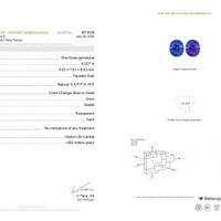4.02 Ct. Color Change Sapphire from Ceylon (Sri Lanka) Pdf