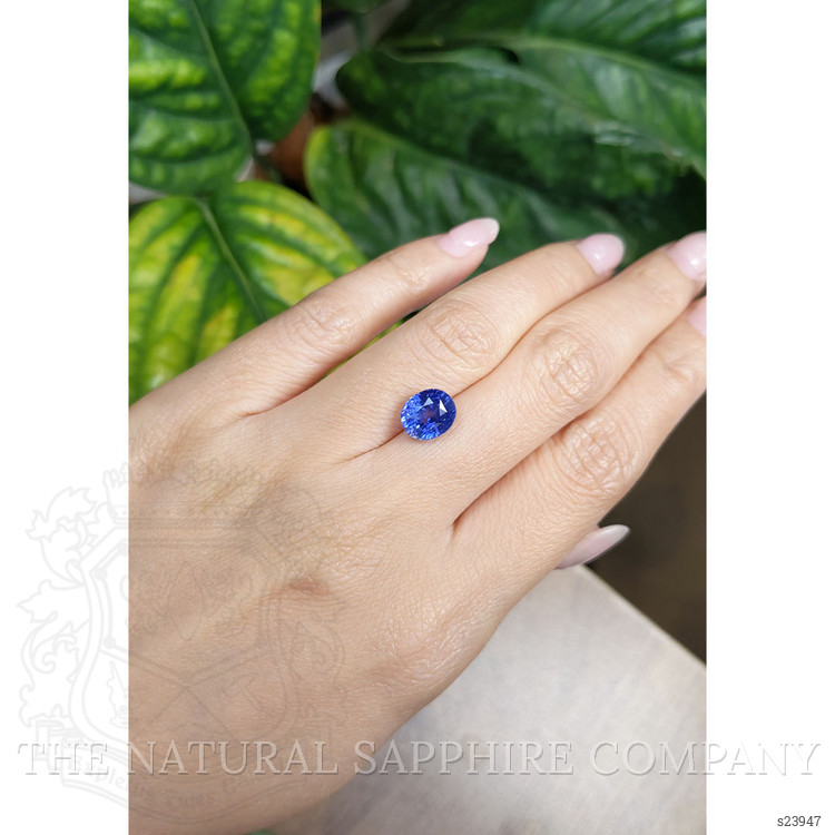 4.02 Ct. Blue Sapphire from Ceylon (Sri Lanka)