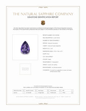 2.63 Ct. Purple Sapphire from Ceylon (Sri Lanka) Scan Report
