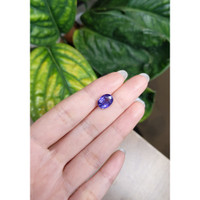 4.01 Ct. Purple Sapphire from Ceylon (Sri Lanka) Life Style