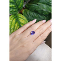 4.01 Ct. Purple Sapphire from Ceylon (Sri Lanka) Life Style