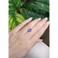 2.61 Ct. Purple Sapphire from Ceylon (Sri Lanka) Life Style