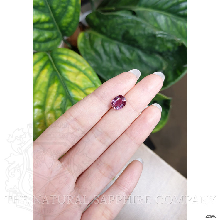 2.68 Ct. Purplish Pink Sapphire from Ceylon (Sri Lanka)
