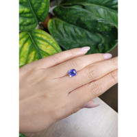 2.39 Ct. Purplish Blue Sapphire from Ceylon (Sri Lanka) Life Style