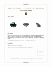 3.55 Ct. Sapphire from Nigeria Appraisal