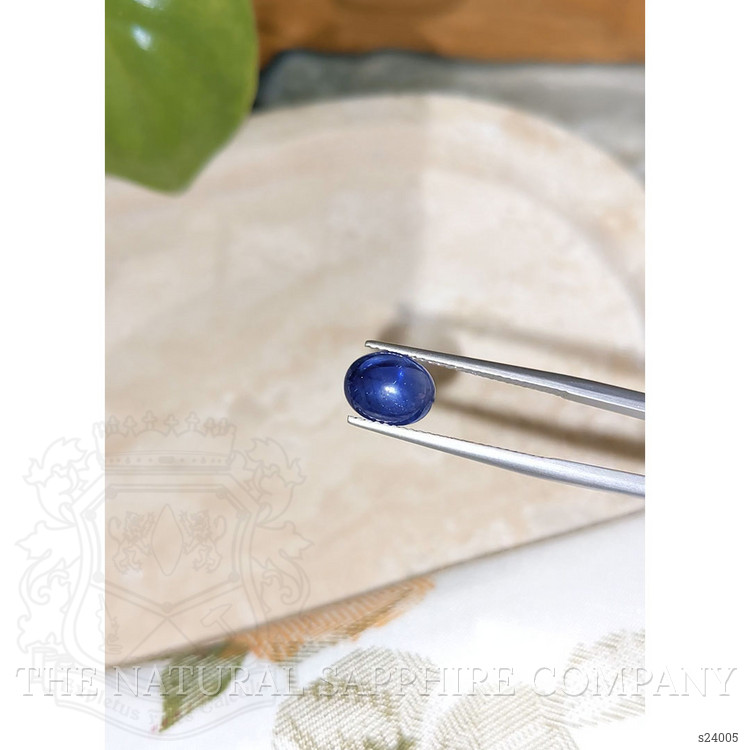 3.19 Ct. Blue Cabochon Sapphire from Ceylon (Sri Lanka)