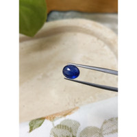 3.19 Ct. Blue Cabochon Sapphire from Ceylon (Sri Lanka) Life Style