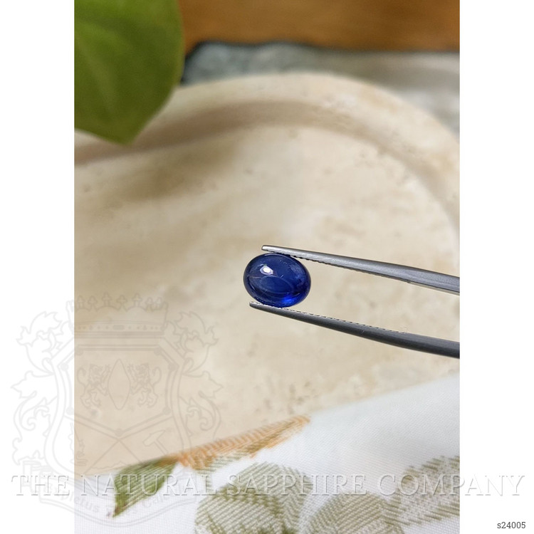 3.19 Ct. Blue Cabochon Sapphire from Ceylon (Sri Lanka)