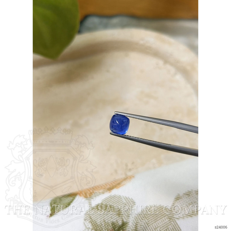 2.06 Ct. Blue Cabochon Sapphire from Ceylon (Sri Lanka)