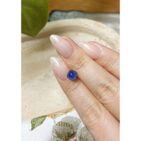 2.06 Ct. Blue Cabochon Sapphire from Ceylon (Sri Lanka) Life Style