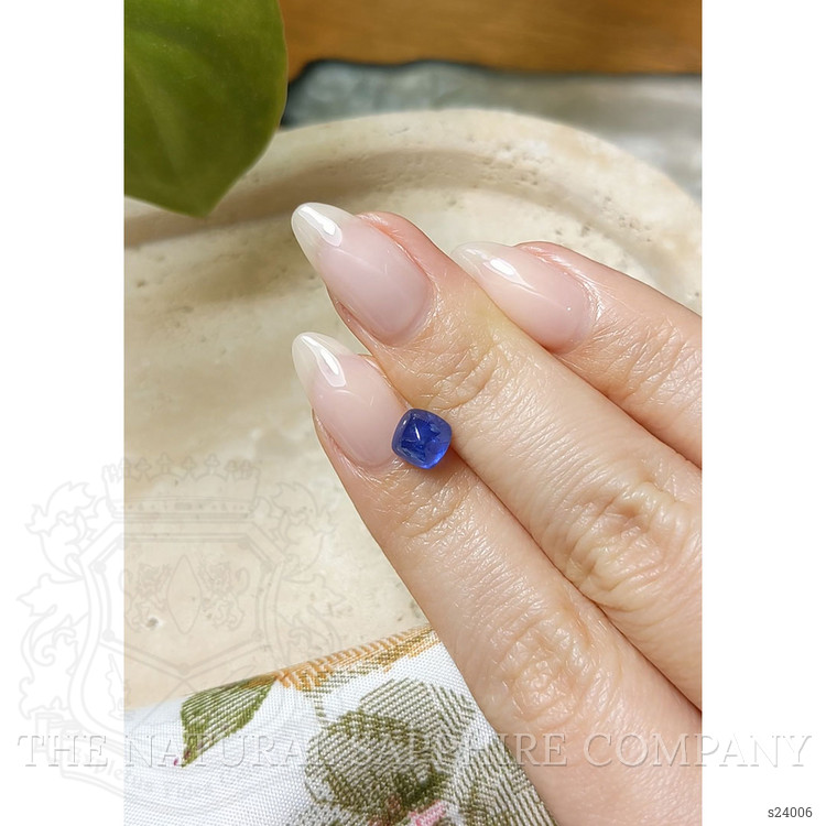 2.06 Ct. Blue Cabochon Sapphire from Ceylon (Sri Lanka)