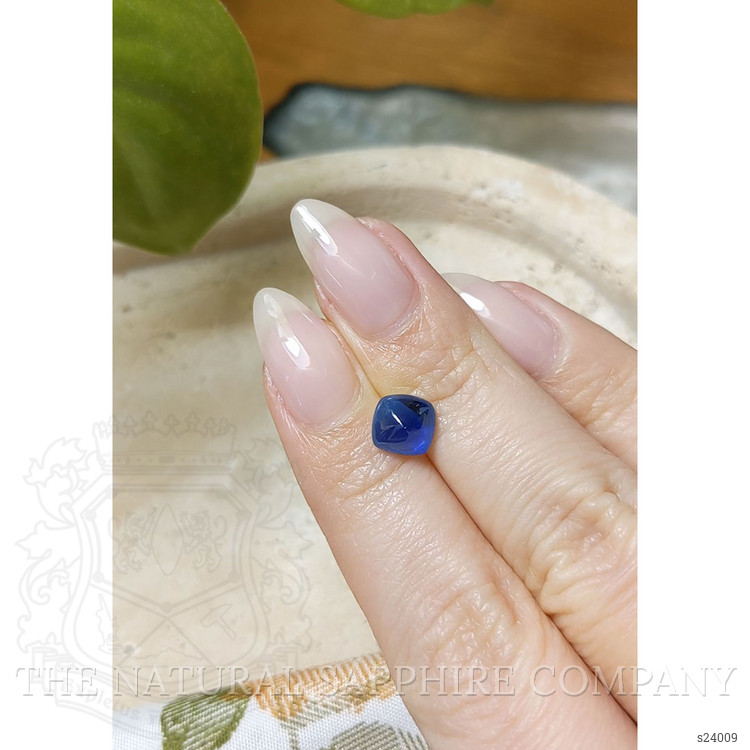 2.28 Ct. Blue Cabochon Sapphire from Ceylon (Sri Lanka)