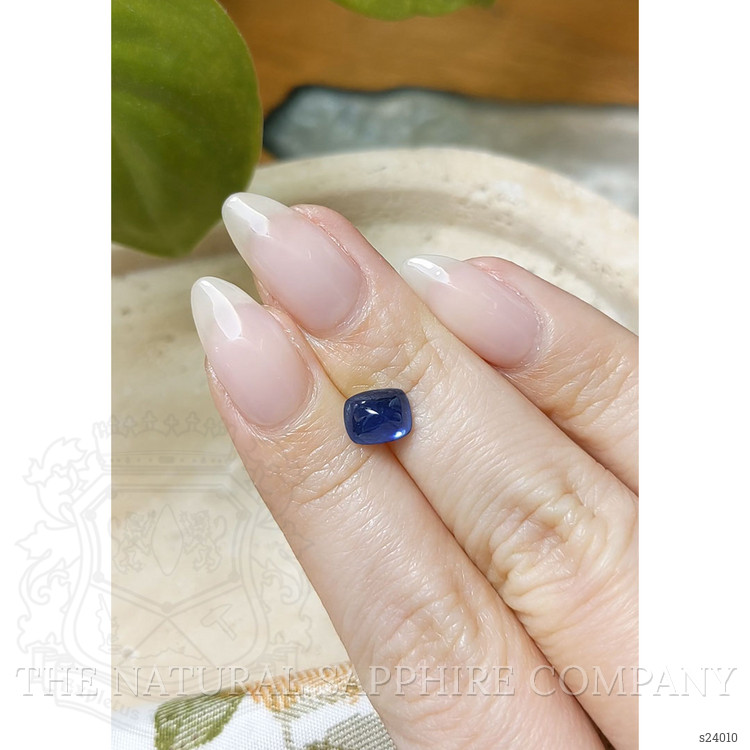 2.02 Ct. Blue Cabochon Sapphire from Ceylon (Sri Lanka)