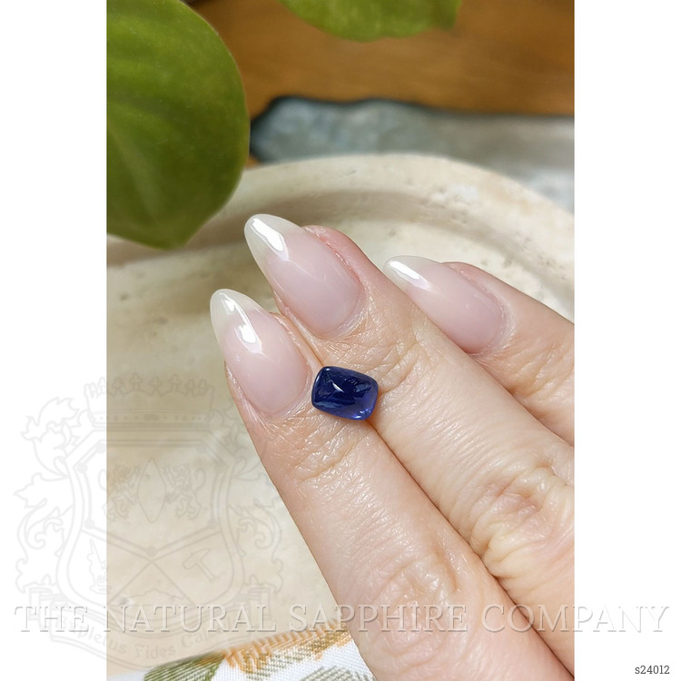 2.59 Ct. Blue Cabochon Sapphire from Ceylon (Sri Lanka)