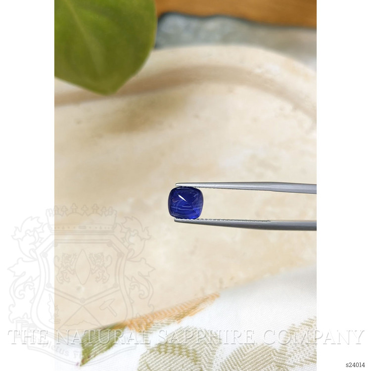 2.55 Ct. Blue Cabochon Sapphire from Ceylon (Sri Lanka)