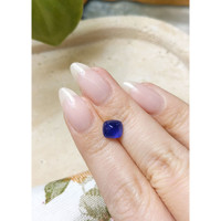 2.55 Ct. Blue Cabochon Sapphire from Ceylon (Sri Lanka) Life Style