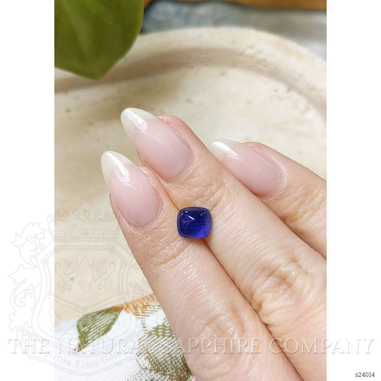 2.55 Ct. Blue Cabochon Sapphire from Ceylon (Sri Lanka)
