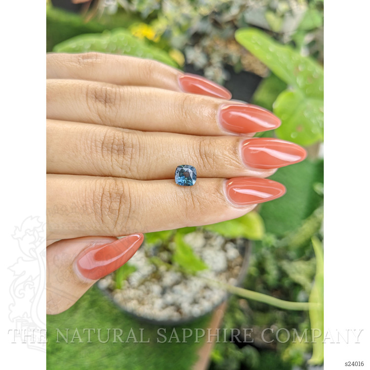 1.58 Ct. Greenish Blue Sapphire from Ceylon (Sri Lanka)