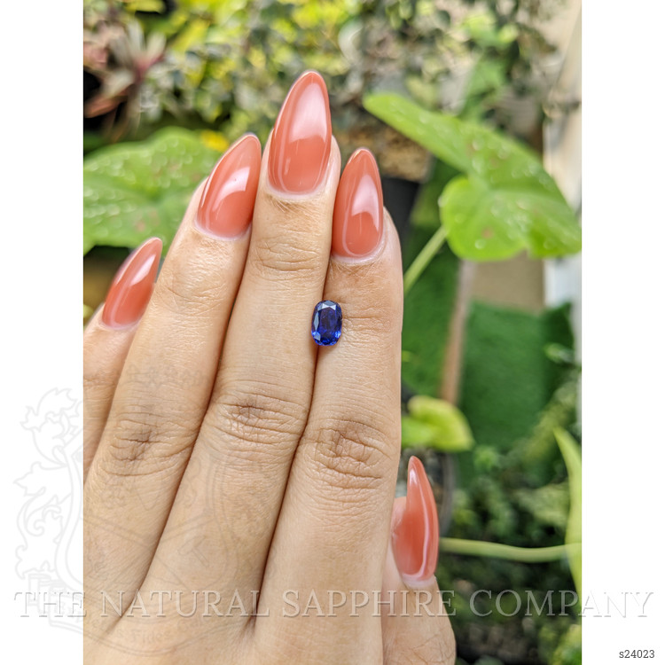 1.10 Ct. Blue Sapphire from Ceylon (Sri Lanka)