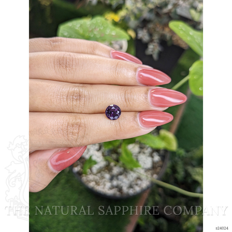 2.08 Ct. Purple Sapphire from Ceylon (Sri Lanka)
