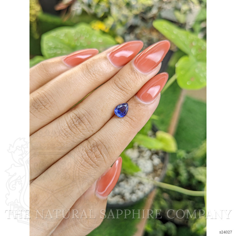 1.29 Ct. Blue Sapphire from Ceylon (Sri Lanka)