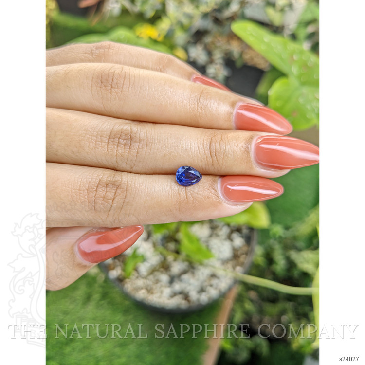 1.29 Ct. Blue Sapphire from Ceylon (Sri Lanka)