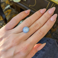 9.00 Ct. Bluish Grey Star Sapphire from Ceylon (Sri Lanka) Life Style