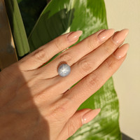 9.00 Ct. Bluish Grey Star Sapphire from Ceylon (Sri Lanka) Life Style