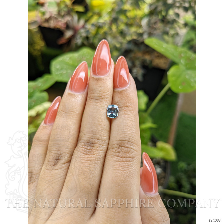 1.08 Ct. Greenish Blue Sapphire from Ceylon (Sri Lanka)
