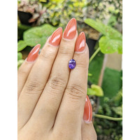 1.59 Ct. Bluish Purple Sapphire from Ceylon (Sri Lanka) Life Style