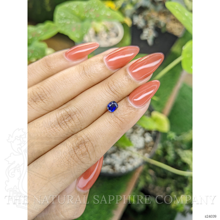 0.55 Ct. Blue Sapphire from Ceylon (Sri Lanka)