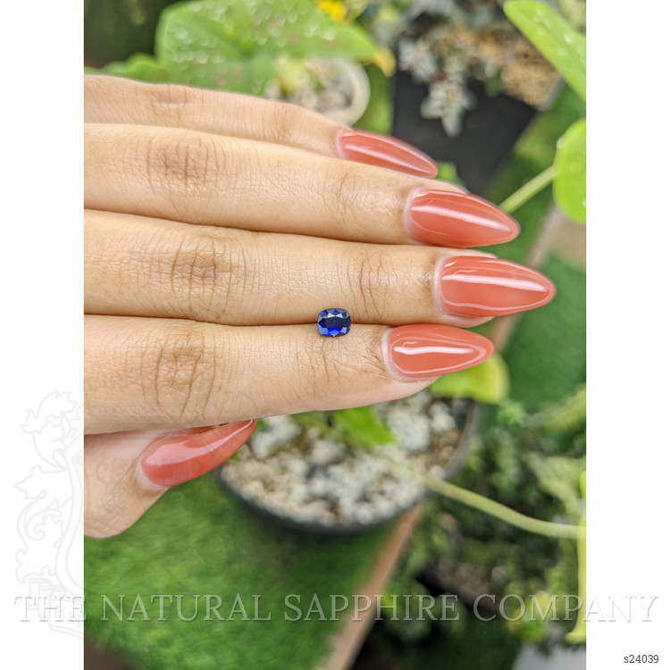 0.55 Ct. Blue Sapphire from Ceylon (Sri Lanka)