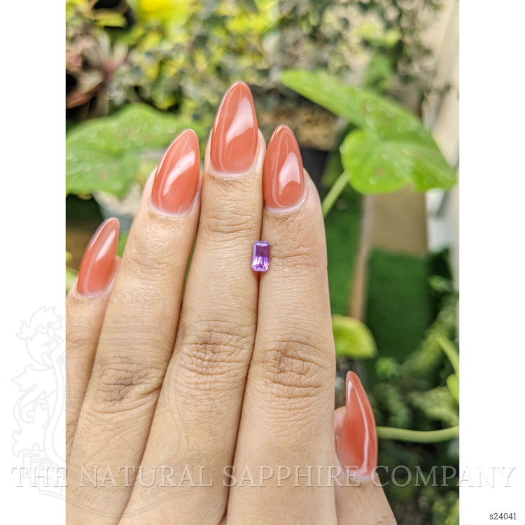 0.62 Ct. Pinkish Purple Sapphire from Ceylon (Sri Lanka)