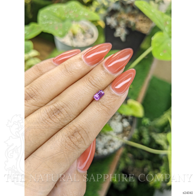 0.62 Ct. Pinkish Purple Sapphire from Ceylon (Sri Lanka)