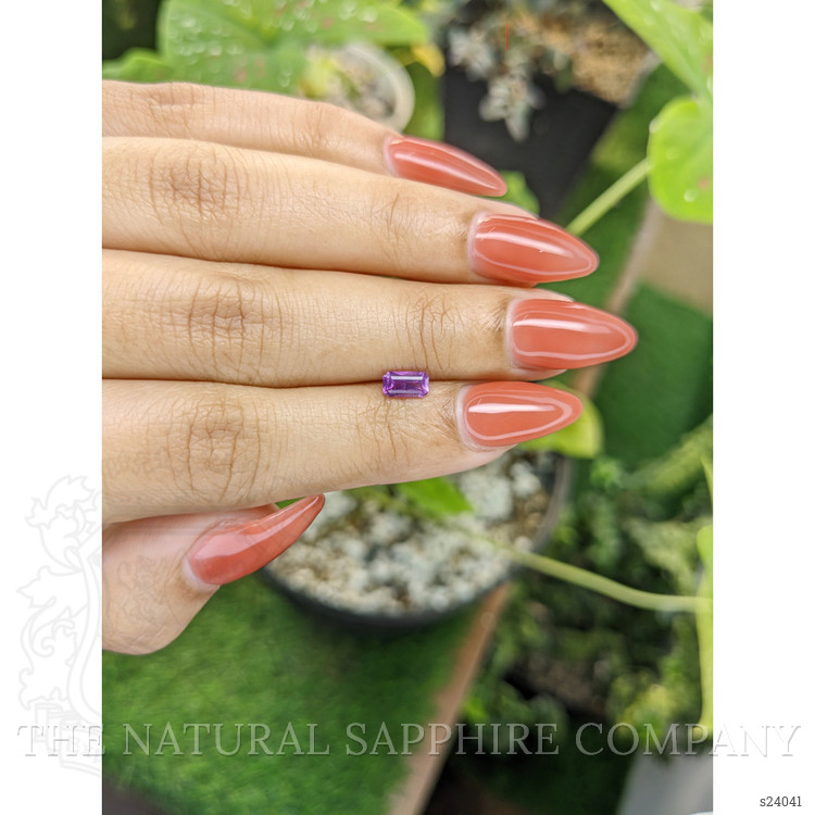 0.62 Ct. Pinkish Purple Sapphire from Ceylon (Sri Lanka)