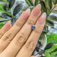 1.27 Ct. Greyish Blue Sapphire from Africa Life Style