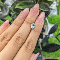 2.01 Ct. Bluish Green Sapphire from Africa Life Style