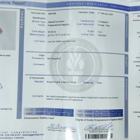 40.00 Ct. Padparadscha Cabochon Sapphire from Ceylon (Sri Lanka) Scan Report