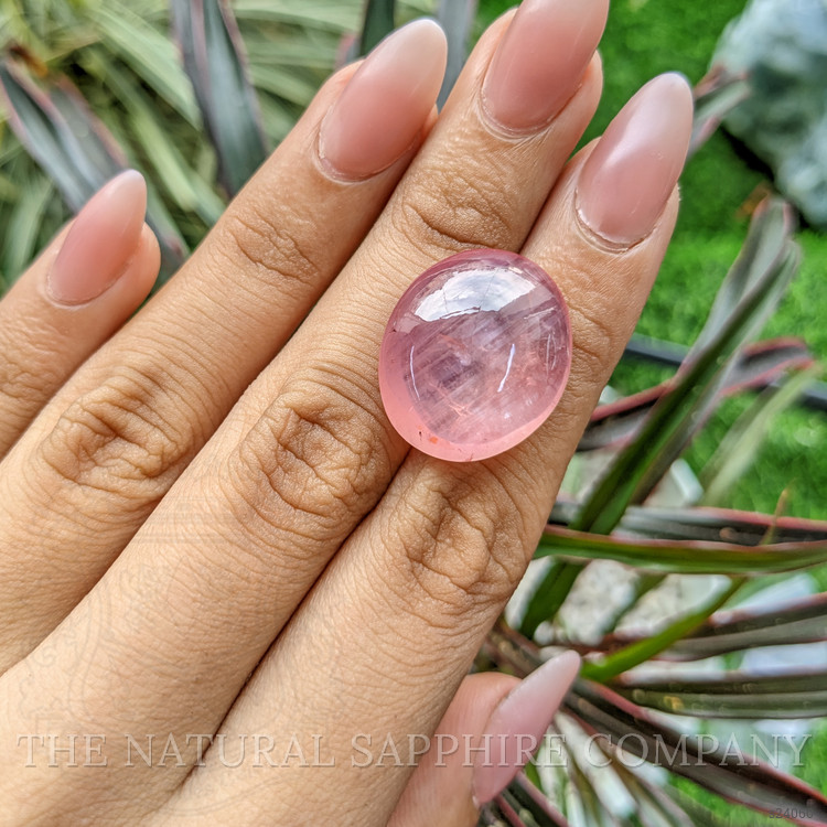 40.00 Ct. Padparadscha Cabochon Sapphire from Ceylon (Sri Lanka)