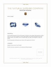 2.04 Ct. Bi Color / Parti Sapphire from Ceylon (Sri Lanka) Appraisal