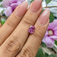 1.70 Ct. Purplish Pink Sapphire from Madagascar Life Style