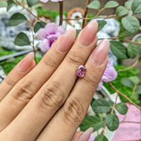 1.70 Ct. Purplish Pink Sapphire from Madagascar Life Style