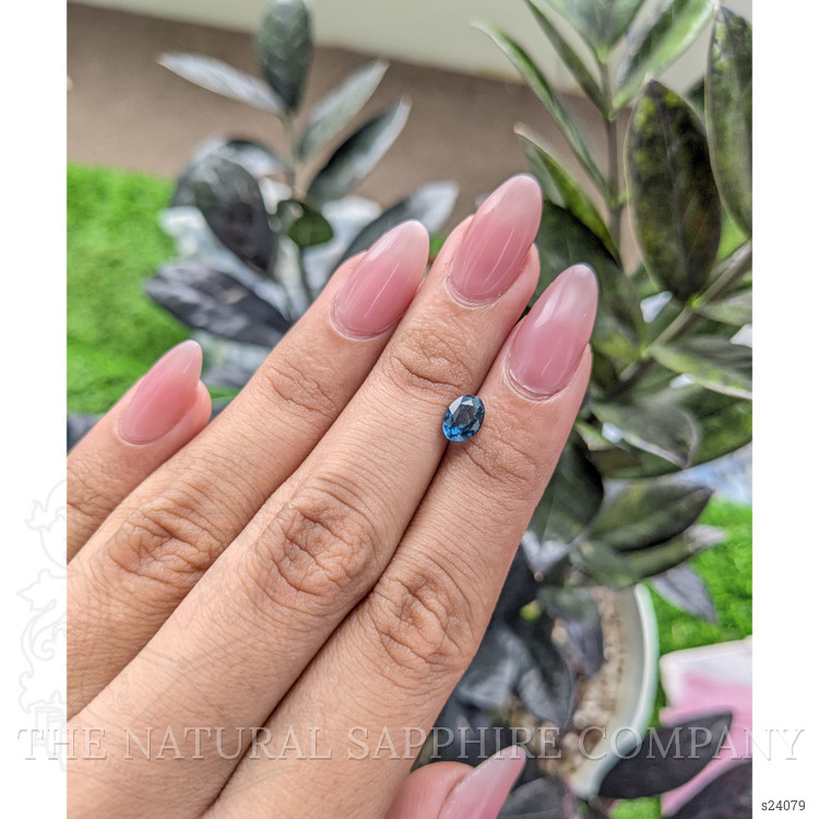 1.32 Ct. Greenish Blue Sapphire from Madagascar