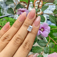 3.35 Ct. White Sapphire from Ceylon (Sri Lanka) Life Style