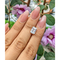 3.35 Ct. White Sapphire from Ceylon (Sri Lanka) Life Style