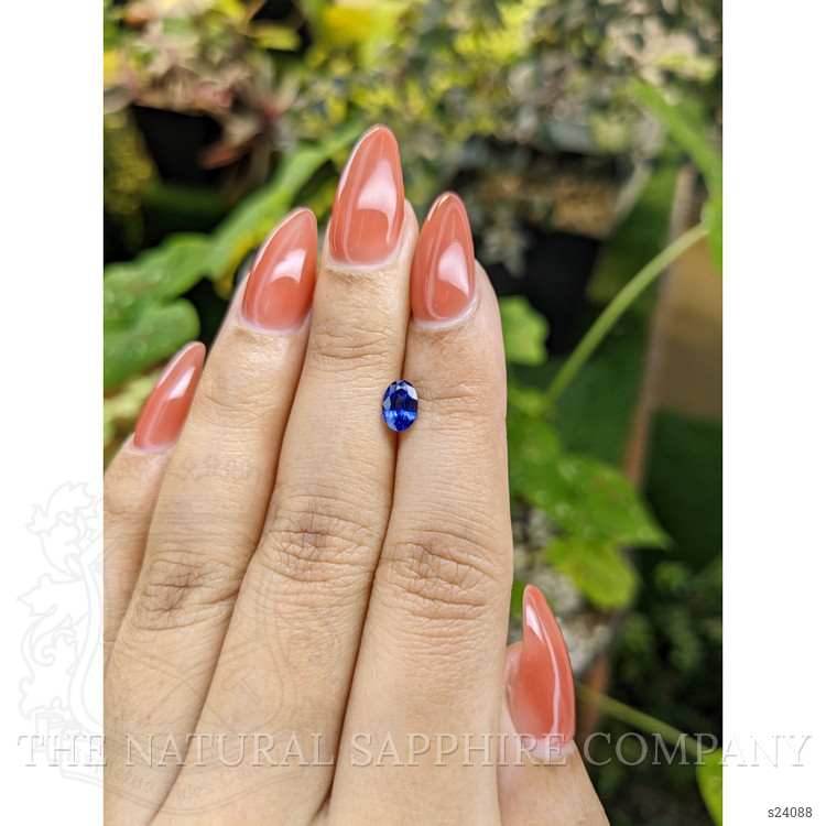 0.73 Ct. Blue Sapphire from Ceylon (Sri Lanka)
