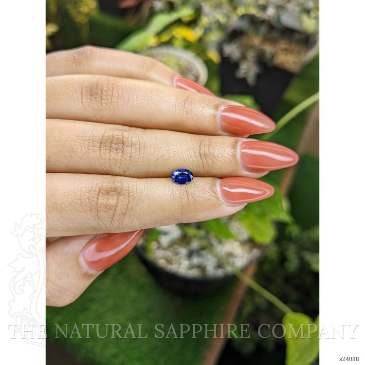 0.73 Ct. Blue Sapphire from Ceylon (Sri Lanka)