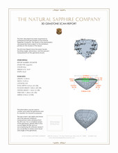 18.49 Ct. Blue Sapphire from Ceylon (Sri Lanka) 3 D Scan Report